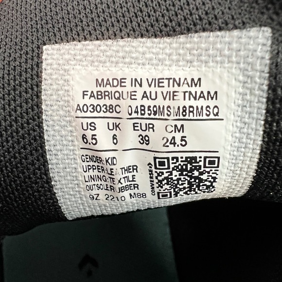 Converse Chuck Taylor All Star Pro Mid Top Shoes Black‎ Teal Chucks Unisex 6.5 - Picture 3 of 8